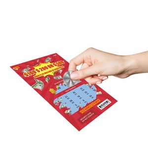 Secure Prints Scratch Card Lotto Ten Million Prize Digital Printing Winning Number Scratch off Card Ticket Lottery - Product Image 5