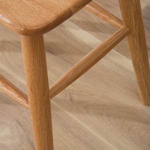 Solid Wood Square <b>Stool</b> Cherry Wood Durable Low <b>Stool</b> For Dining Room Adult Use - Product Image 3