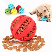 Balle à mâcher interactive en caoutchouc naturel écologique pour chien, résistante aux morsures, en forme de pastèque, durable, pour chiot, distributeur lent de friandises