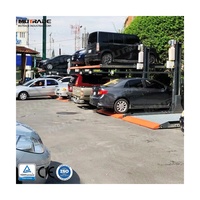 Elevateur de stationnement à deux poteaux pour une meilleure efficacité de l'empilage des voitures, disposition flexible