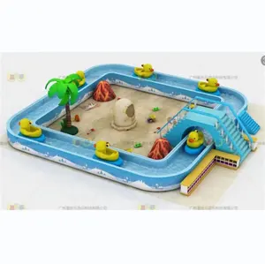 River Rafting Drift Waterway Kids Play Drifting Amusement Playground Facilities Waterway With Interactive Projection Park