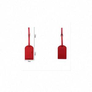 Etiquetas de Identificación para Equipaje Personalizadas al por Mayor, Impermeables, de Cuero PU de 7*11 CM, para Regalos Promocionales - Product Image 2