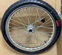 Kit de roues Supermoto Light Bee X LBX 17 pouces en aluminium CNC argenté 1.60x17 2.15x17 pour moto électrique Surron Segway X260