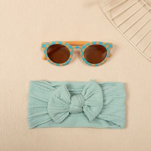 Nuovo Set di Accessori per Capelli per Bambini Stile Europeo e Americano, Fiocchi in Tessuto, Fasce per Capelli Stampate in Nylon a Quadretti, Moda Cartoon per Ragazzi - Product Image 2