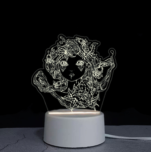 Logo personnalisé 3D Visuel pour la décoration 3d Illusion Change Light Acrylique Creative Led Night Light - Product Image 3