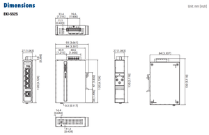 Switch Industriale ProView Advantech EKI 5525I a 5 Porte Fast Ethernet - Product Image 4
