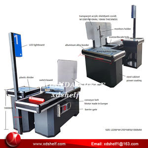 Mesa de cajero electrónica para supermercado, diseño de mostrador, buen precio - Product Image 5