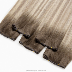 Prix direct usine Genius Weft Extensions de cheveux humains Double Drawn Cheveux vierges Fournisseur Cheveux d'un seul donneur Cuticules alignées - Product Image 6