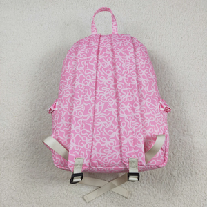 Lot de 2 sacs à dos pour enfants, cartable rose mignon avec nœud imprimé pour filles, sac à déjeuner assorti pour 3-16 ans - Product Image 4