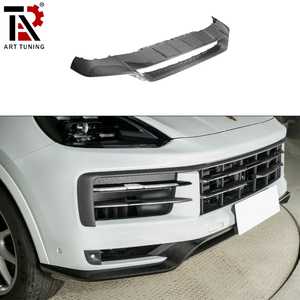Lèvre avant en fibre de carbone sèche pour Porsche Cayenne 2024 2025 style <span class=keywords><strong>GT</strong></span> / Spoiler en carbone sèche véritable / Kit aérodynamique à montage direct - Product Image 1