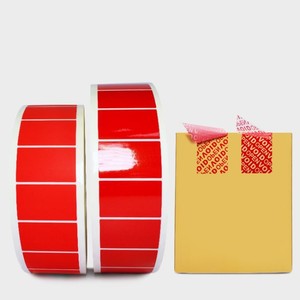 Cinta de Seguridad Vizlent Roja con Sello de Seguridad a Prueba de Manipulación, Impermeable si se Abre, Etiqueta de Seguridad de Papel, Rollo de Etiquetas Adhesivas - Product Image 6