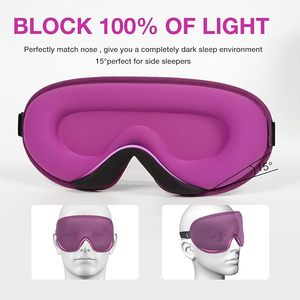 Masque de sommeil 3D personnalisé, faible MOQ 100 pièces, poche oculaire profonde <span class=keywords><strong>pour</strong></span> un sommeil réparateur, <span class=keywords><strong>pour</strong></span> usage B2B - Product Image 3