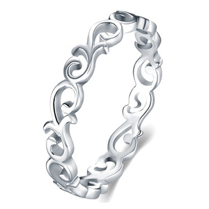 Bague creuse motif floral style coréen, bijou de doigt tendance pour femme, à porter au quotidien - Product Image 5
