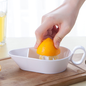 Presse-agrumes manuel en plastique pour jus d'orange, citron, citron vert, avec poignée de bol et bec verseur - Product Image 3