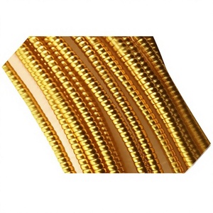 Fil à broder vintage français en fil de soie doré Zardosi, fil purpurine teinté, fil à broder 3D résistant aux hautes températures, haute ténacité, personnalisé - Product Image 1