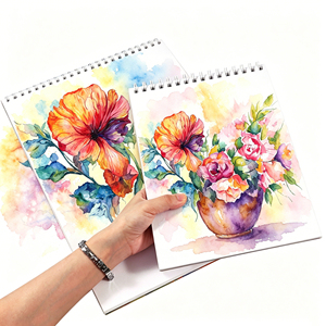 Blocco <span class=keywords><strong>da</strong></span> <span class=keywords><strong>Disegno</strong></span> per Acquerello A3 <span class=keywords><strong>A4</strong></span> con Rilegatura a Spirale, 140 Libbre/300 Gsm, 12 <span class=keywords><strong>Fogli</strong></span>, Supporto in Cartone Rigido e Copertina in Cartoncino Duro - Product Image 6