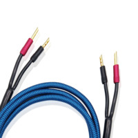 Câble audio haut de gamme pour amplificateurs de voiture, en cuivre pur OCC, avec fiches bananes plaquées or, idéal pour projecteurs et voitures