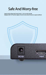 Divisor de Señal Amoonsky 4K Ultra Clear 1 Entrada 4 Salidas para Pantalla LCD, Video Wall, Cine en Casa, TV 3D Visual - Product Image 4