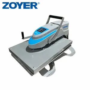 Máquina prensadora de calor neumática de vapor de ropa Industrial ZOYER 2022 para coser camisetas