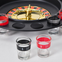 Roulette à boire avec verre à liqueur Jeux de roulette Jeux à boire Jeux de fête