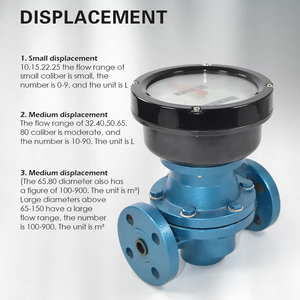 Medidor De Fluxo De Xarope De Óleo Térmico Diesel De Alta Viscosidade Medidor De Fluxo De Engrenagem Oval De Óleo Hidráulico Inteligente - Product Image 3