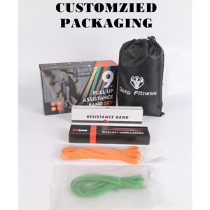 Bandas de Resistencia de TPE <span class=keywords><strong>con</strong></span> Logotipo Personalizado a Precio de Fábrica, Banda Elástica para <span class=keywords><strong>Ejercicios</strong></span> de Estiramiento y Dominadas, Resistencia Pesada de 5-150 Libras - Product Image 4