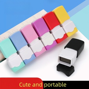 Timbro per Insegnanti da Ufficio, Colorato e Portatile, Carino in Gomma Espansa, Rettangolare 13*5mm, Timbro Flash per Bambini - Product Image 2