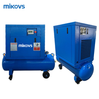Compresseur d'air à vis miniature portable monophasé 220V, 100 litres, 150 litres, compresseur à économie d'énergie à inverseur VSD