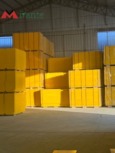 Tablero de Madera de Pino de Tres Capas Resistente al Agua de 21/27 mm, Panel de Encofrado Amarillo de 3 Capas para Encofrado de Hormigón - Product Image 6