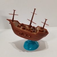 Jeu de bateau d'équilibre en plastique pour enfants - Ne faites pas vaciller le bateau pour les enfants et les adultes