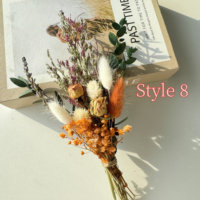 Pendaison de crémaillère décor à la maison cadeaux d'anniversaire Boho Mini fleur sèche Rose Bouquets pour Bouquet de boîte aux lettres
