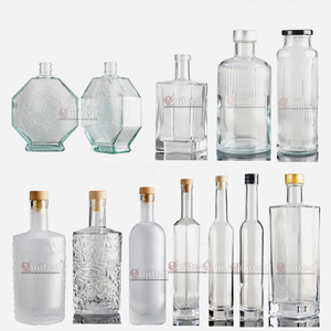 Toutes sortes <span class=keywords><strong>de</strong></span> 50cl 500ml Super Flint Glass Bouteille à boire avec bouchon en liège Pour vin Liqueur Tequila Vodka whisky Spiritueux - Product Image 1