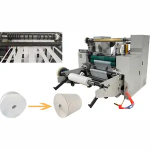 Automatic Correction System Fabric Roll Cutting Machine High Speed Non Woven Roll to Roll Cutting Machine Maker