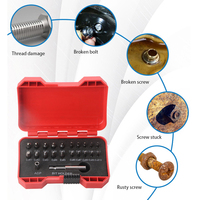 22 pièces Kit d'extracteur de vis défectueuse dissolvant de vis endommagé outils d'atelier équipement outil de filetage à gauche ensemble de quincaillerie Durable