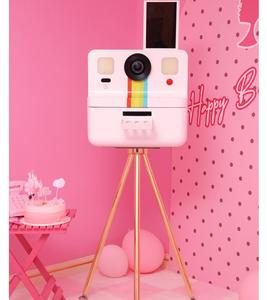 JLJ Photobooth partage en temps réel Machine à selfie prenant en charge la fonction d'album photo avec étagère à objectif Glam et imprimante pour appareil photo - Product Image 2