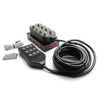 Kit universel de gestion de la suspension pneumatique Télécommande à interrupteur portable avec électrovanne 12v (0-300 Psi)