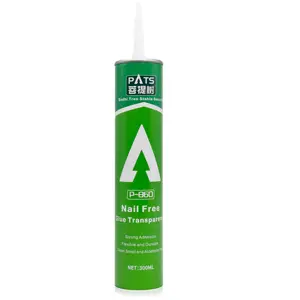 Waterproof and mildew resistant plastic glass nail-free high strength building adhesive