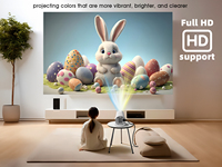 Proveedor de Fábrica, Proyector LED LCD de 5000 Lúmenes con Wifi, Resolución Nativa de 600p, Android Full HD, Mini Cine en Casa, Proyectores 4K