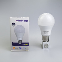 Ampoule LED Plastique Économie d'Énergie Ingelec A60 Super Lumineuse E27 Lumière Chaude Blanche Certifiée Energy Star AC pour Usage Domestique