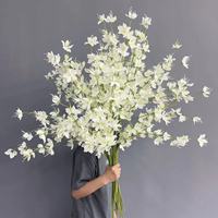 Bunga Sutra Artifisial Model Tinggi Tuberose Magnolia Kecil untuk Dekorasi Lorong, Latar Belakang, dan Perlengkapan Dekorasi Rumah, Hari Valentine