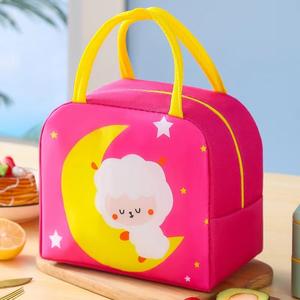 Sacs à lunch portables pour filles femmes isolation Bento Pack école feuille d'aluminium sac <span class=keywords><strong>de</strong></span> riz <span class=keywords><strong>repas</strong></span> Pack glace étudiant Bento sacs à lunch - Product Image 4
