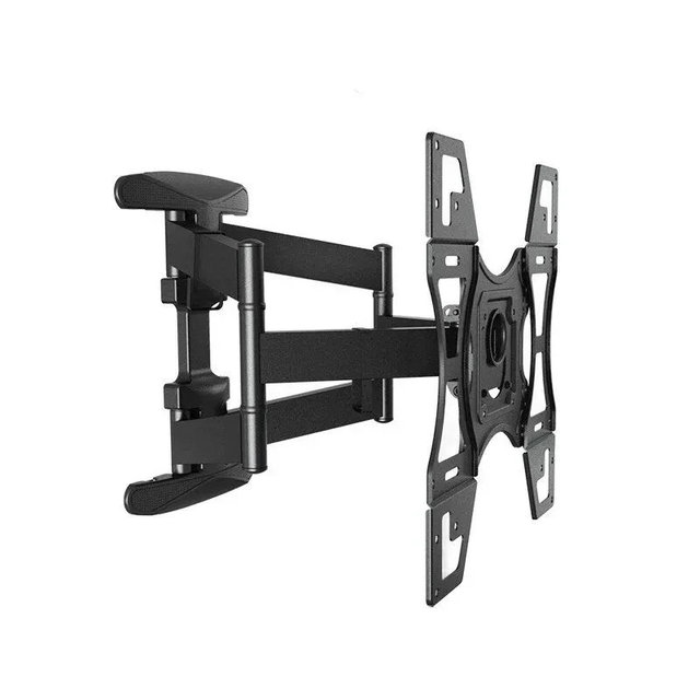 Stock 757-L400 TV Wall Mount/6 Swing Arms Steel Bracket 32-70 360 Degree Adjustable Swivel TV Carts Mounts 45.5kg Black CE
