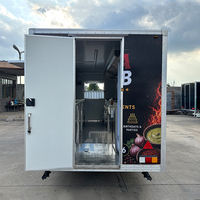Promotion : Remorque de restauration commerciale avec grill, mobile, pour café et thé boba, climatisée
