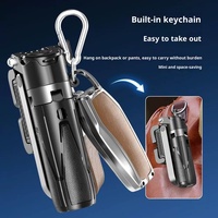 Trépied à selfie en alliage d'aluminium P15 avec télécommande à chaîne porte-clés, support de téléphone portable amovible et rotatif