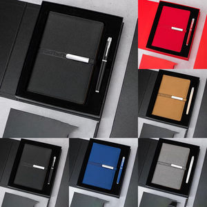 समर्थन कम अनुकूलन फैक्टरी आउटलेट लक्जरी लंबी चांदी बकसुआ नोटबुक उपहार आइटम स्मारिका कार्यालय उपहार सेट प्रचार - Product Image 3