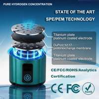 Bouteille d'eau hydrogénée haute concentration 5000PPB 7.83Hz Onde Schumann UV Désinfection Charge sans fil 300ML