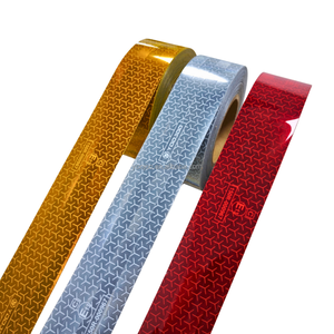 ECE 104 Reflective Tape PMMA Acryl Micro Prisma tic Retro Reflective Vinyl <span class=keywords><strong>Sticker</strong></span> Tape Roll für LKW - Product Image 1