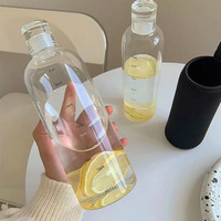 Bouteille d'eau en verre de sport et fitness en borosilicate personnalisée avec horodatage bouteille avec couvercle en verre
