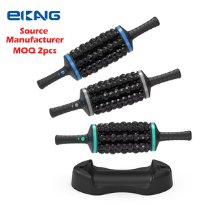 Ekang patenteado portátil recarregável <span class=keywords><strong>Handheld</strong></span> drenagem linfática rolo corpo rolamento percussivo massageador com base mãos-livres - Product Image 1