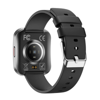 TKYUAN Montre intelligente Ultra-mince 1.85 pouces Incurvé AMOLED Écran carré BT Appel Fréquence cardiaque Oxygène sanguin Bande H APP Menu 3D Smartwatch